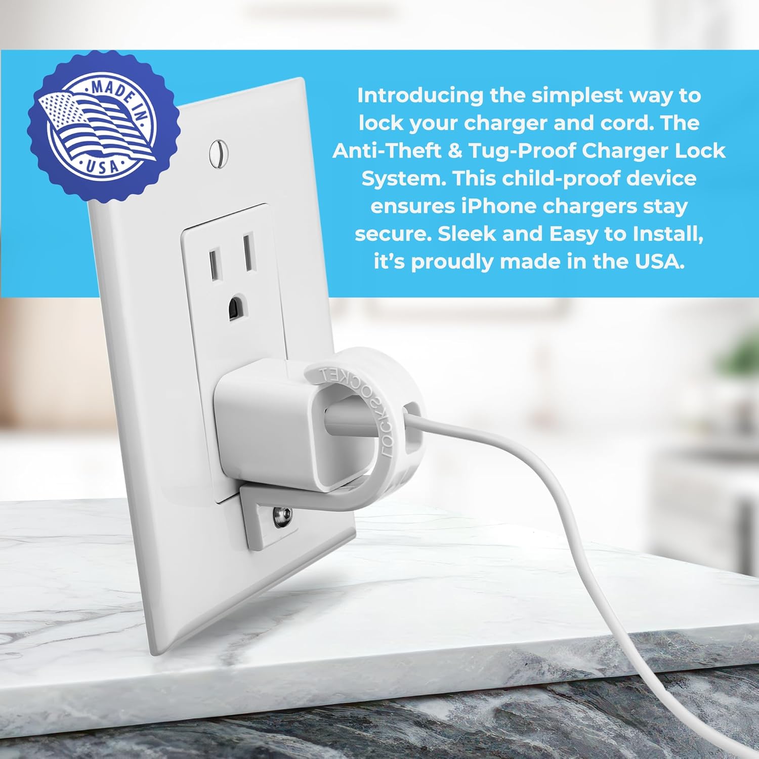 iPhone (original cube) Charger Lock – LockSocket® – Lock Socket