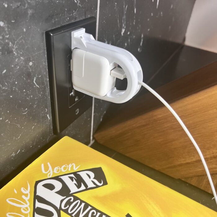 iPad charger lock in kitchen